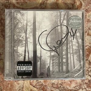 NEW. Taylor Swift Folklore signed CD